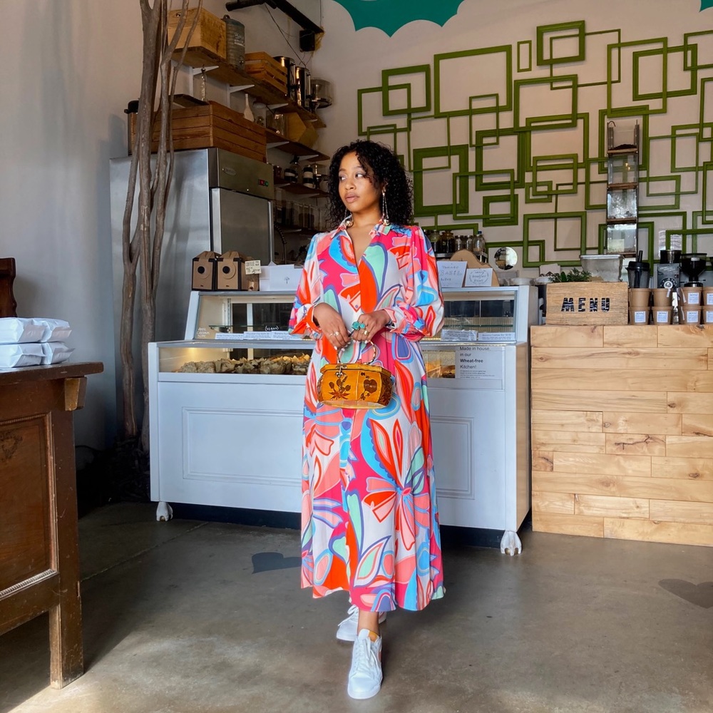 Alexis x Target Style colorful collab dress